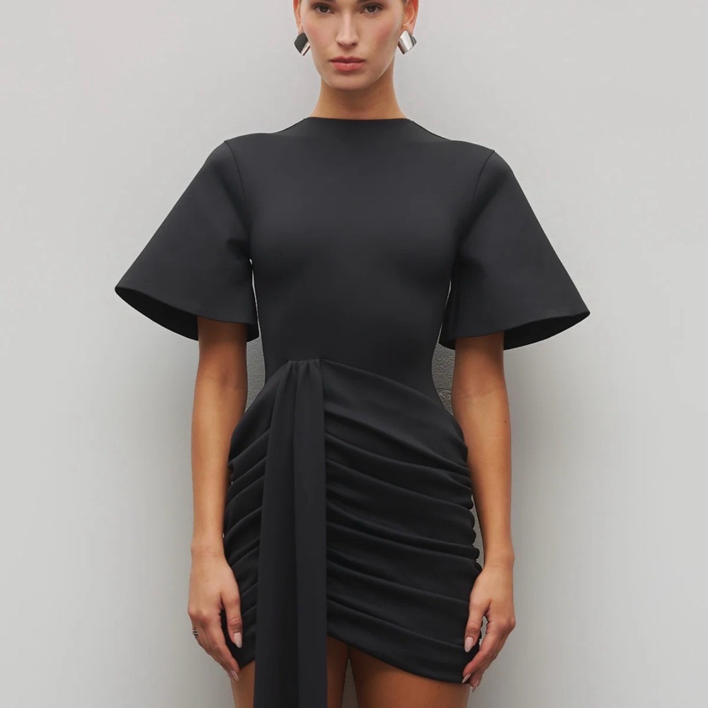 Heiress- THE DRAPED T-SHIRT MINI DRESS